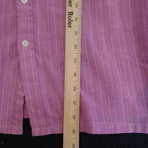 Steeplechase Mens Button Up Shirt Multi-Color Size XL Polyester Blend Collar - Picture 4 of 12